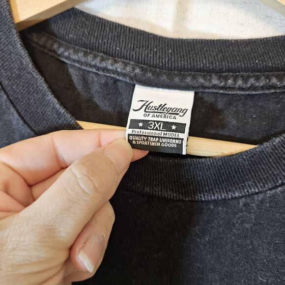 Hustle Gang Indian Head Native Americans Tribal Head Mens 3XL Black Tee Shirt 3X - Picture 4 of 9